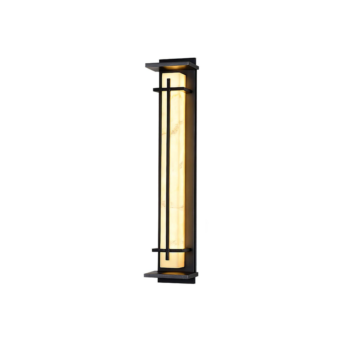 Ray Square Outdoor Wall Light Imitation Alabaster Waterproof - Hey Lighting
