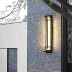 Ray Square Outdoor Wall Light Imitation Alabaster Waterproof - Hey Lighting