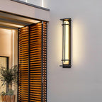 Ray Square Outdoor Wall Light Imitation Alabaster Waterproof - Hey Lighting