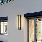 Ray Square Outdoor Wall Light Imitation Alabaster Waterproof - Hey Lighting