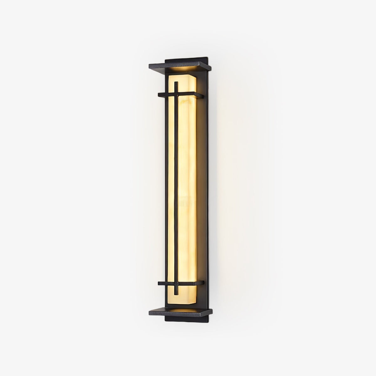 Ray Square Outdoor Wall Light Imitation Alabaster Waterproof - Hey Lighting