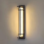 Ray Square Outdoor Wall Light Imitation Alabaster Waterproof - Hey Lighting