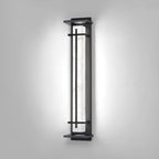 Ray Square Outdoor Wall Light Imitation Alabaster Waterproof - Hey Lighting