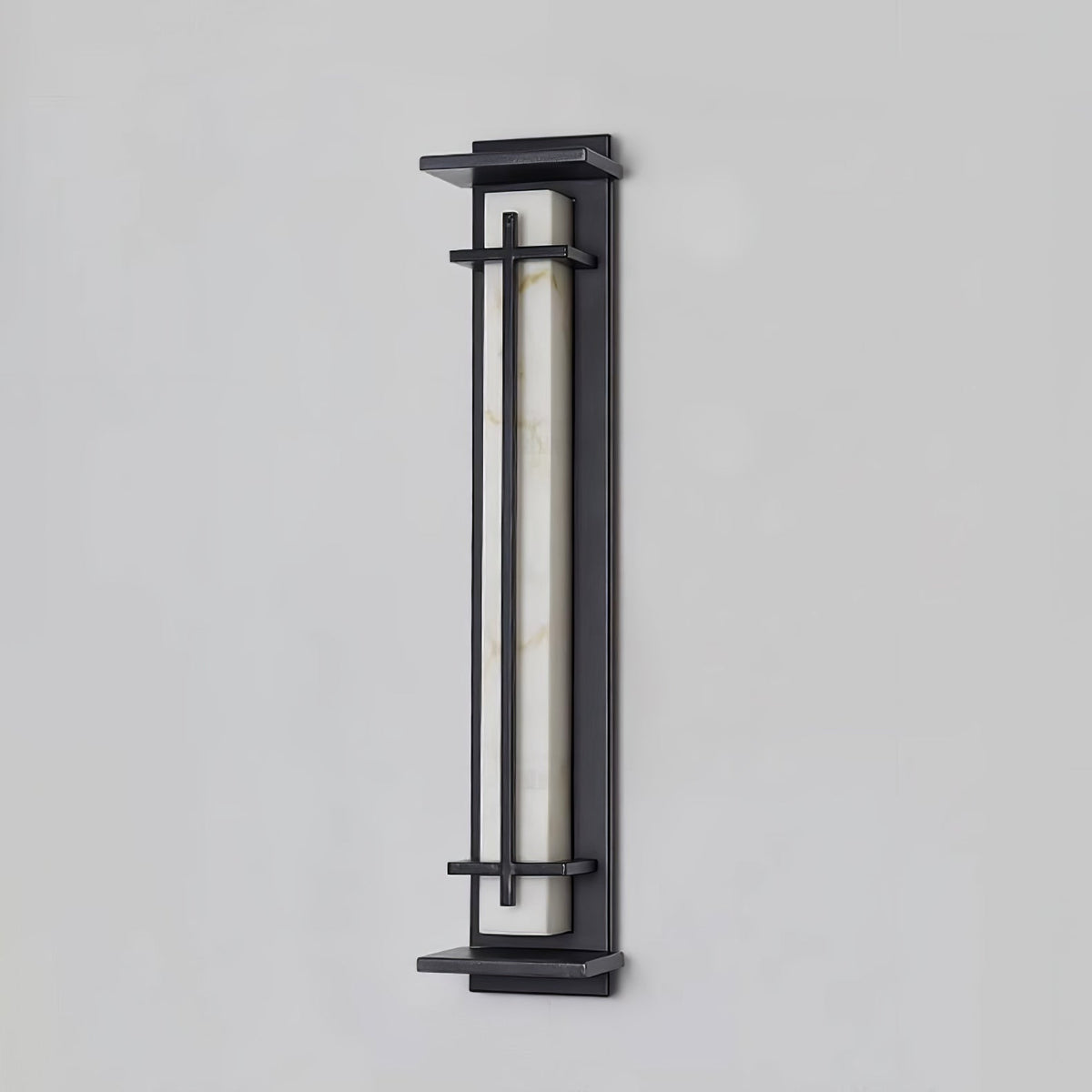 Ray Square Outdoor Wall Light Imitation Alabaster Waterproof - Hey Lighting