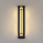 Ray Square Outdoor Wall Light Imitation Alabaster Waterproof - Hey Lighting