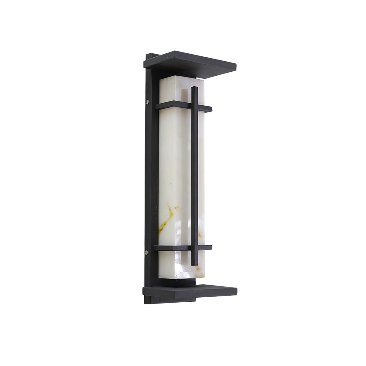Ray Square Outdoor Wall Light Imitation Alabaster Waterproof - Hey Lighting