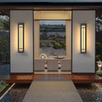 Ray Square Outdoor Wall Light Imitation Alabaster Waterproof - Hey Lighting