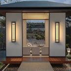 Ray Square Outdoor Wall Light Imitation Alabaster Waterproof - Hey Lighting