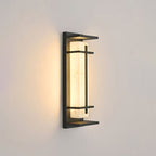 Ray Square Outdoor Wall Light Imitation Alabaster Waterproof - Hey Lighting