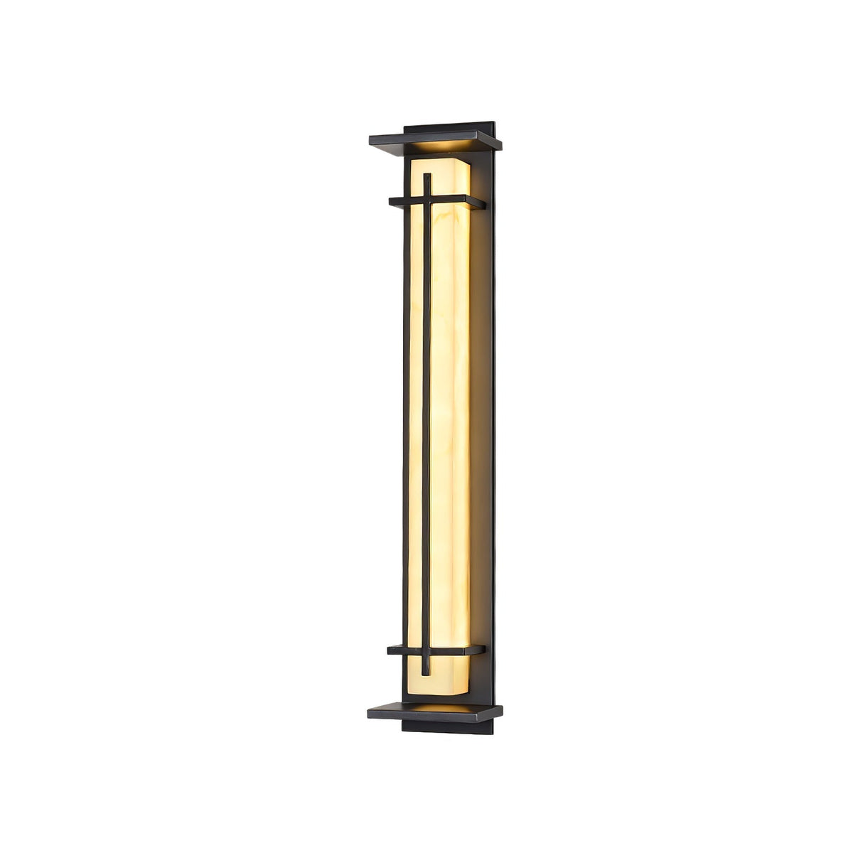Ray Square Outdoor Wall Light Imitation Alabaster Waterproof - Hey Lighting