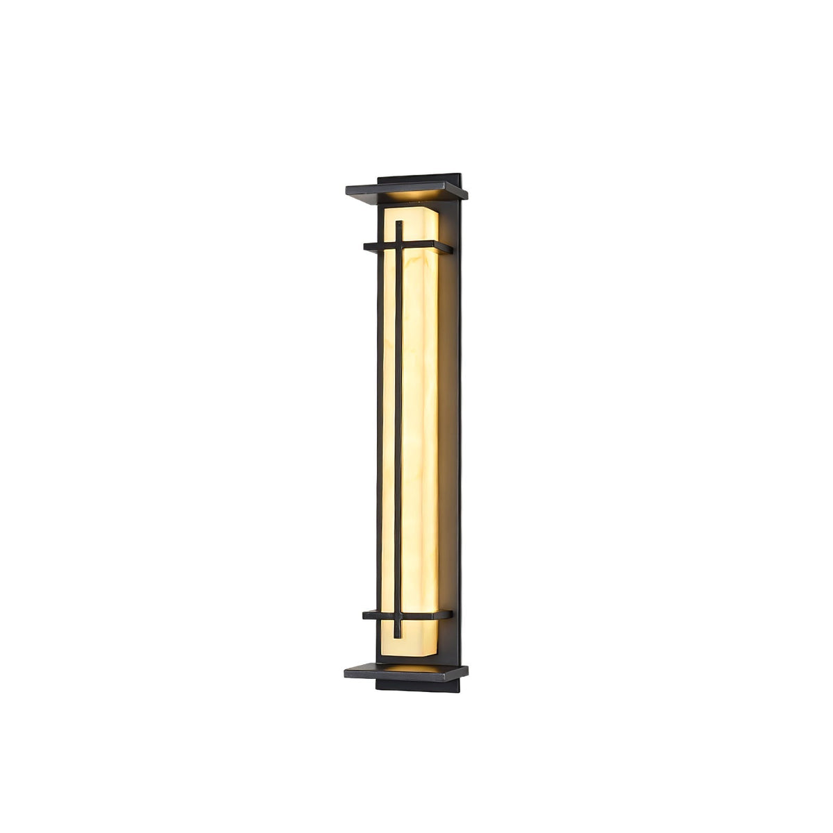 Ray Square Outdoor Wall Light Imitation Alabaster Waterproof - Hey Lighting