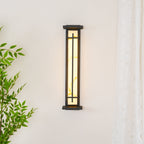 Ray Square Outdoor Wall Light Imitation Alabaster Waterproof - Hey Lighting