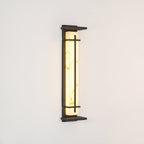 Ray Square Outdoor Wall Light Imitation Alabaster Waterproof - Hey Lighting