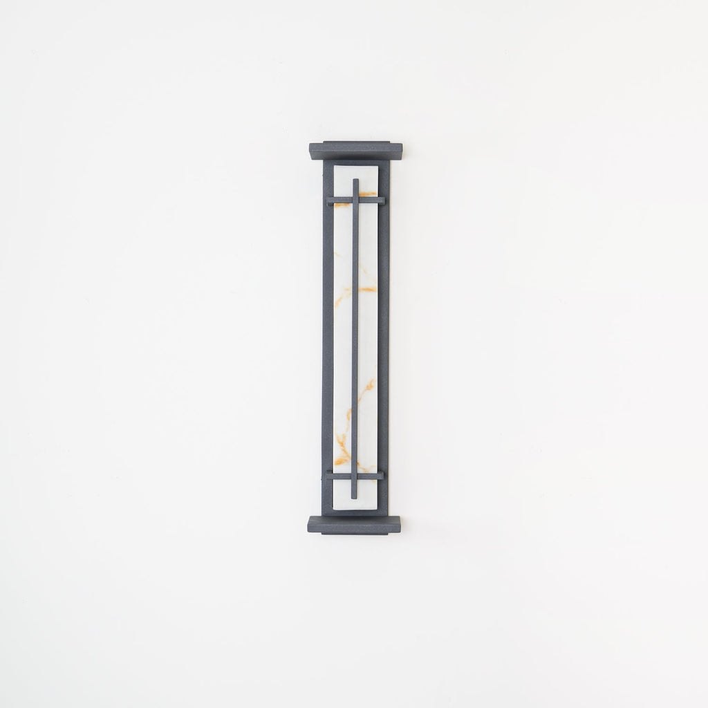 Ray Square Outdoor Wall Light Imitation Alabaster Waterproof - Hey Lighting