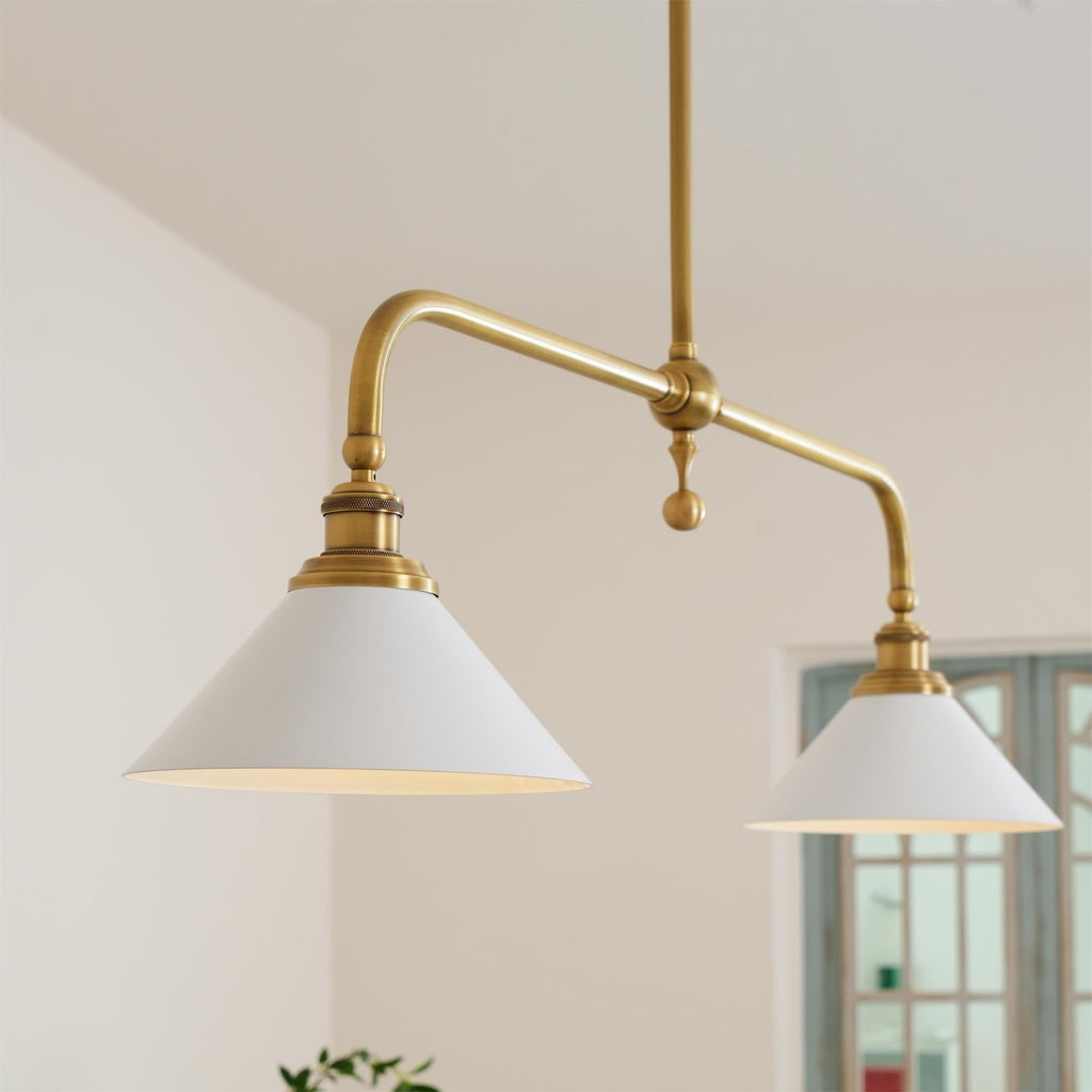 Zya Vintage Two-Head Pendant Light – product view