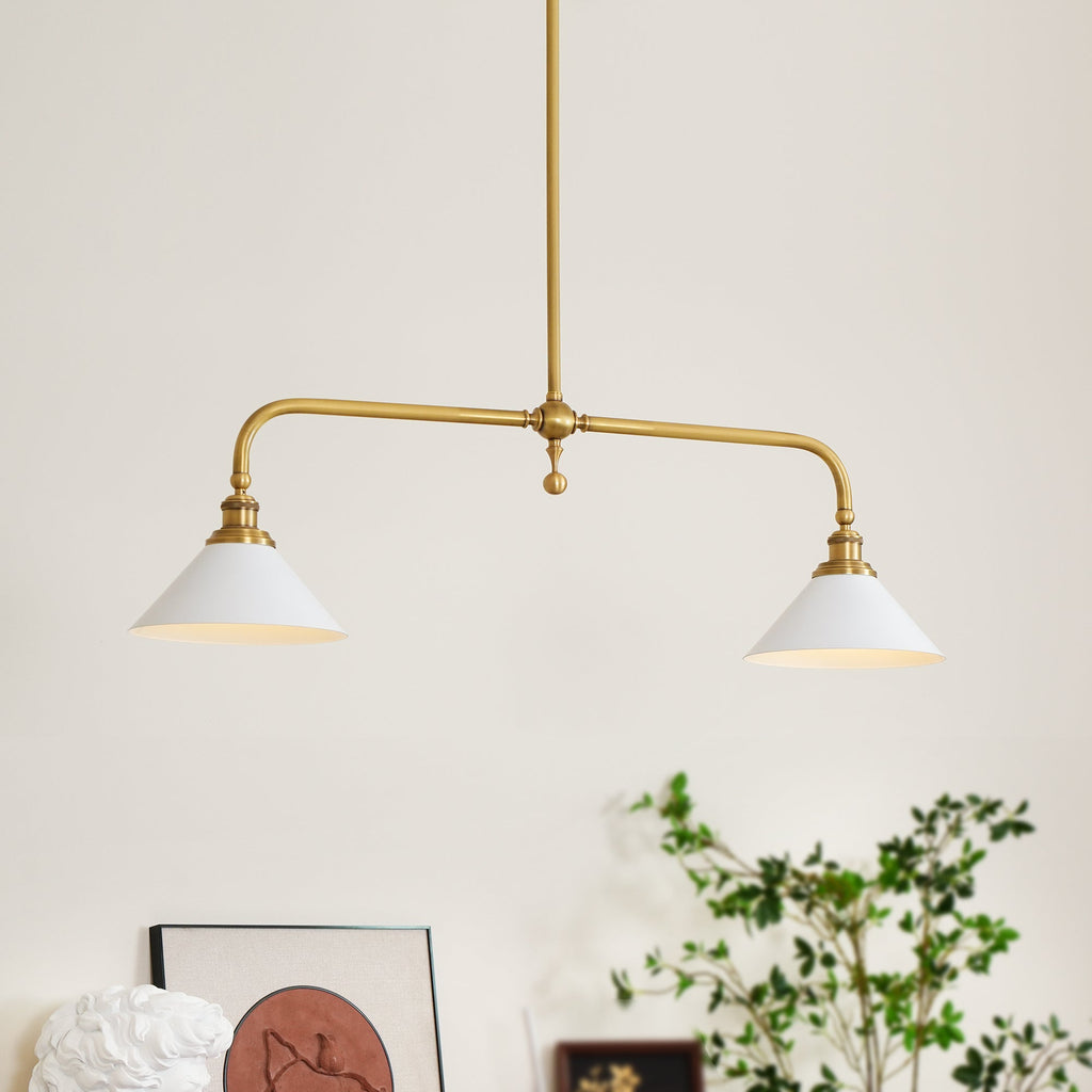 Zya Vintage Two-Head Pendant Light – product view