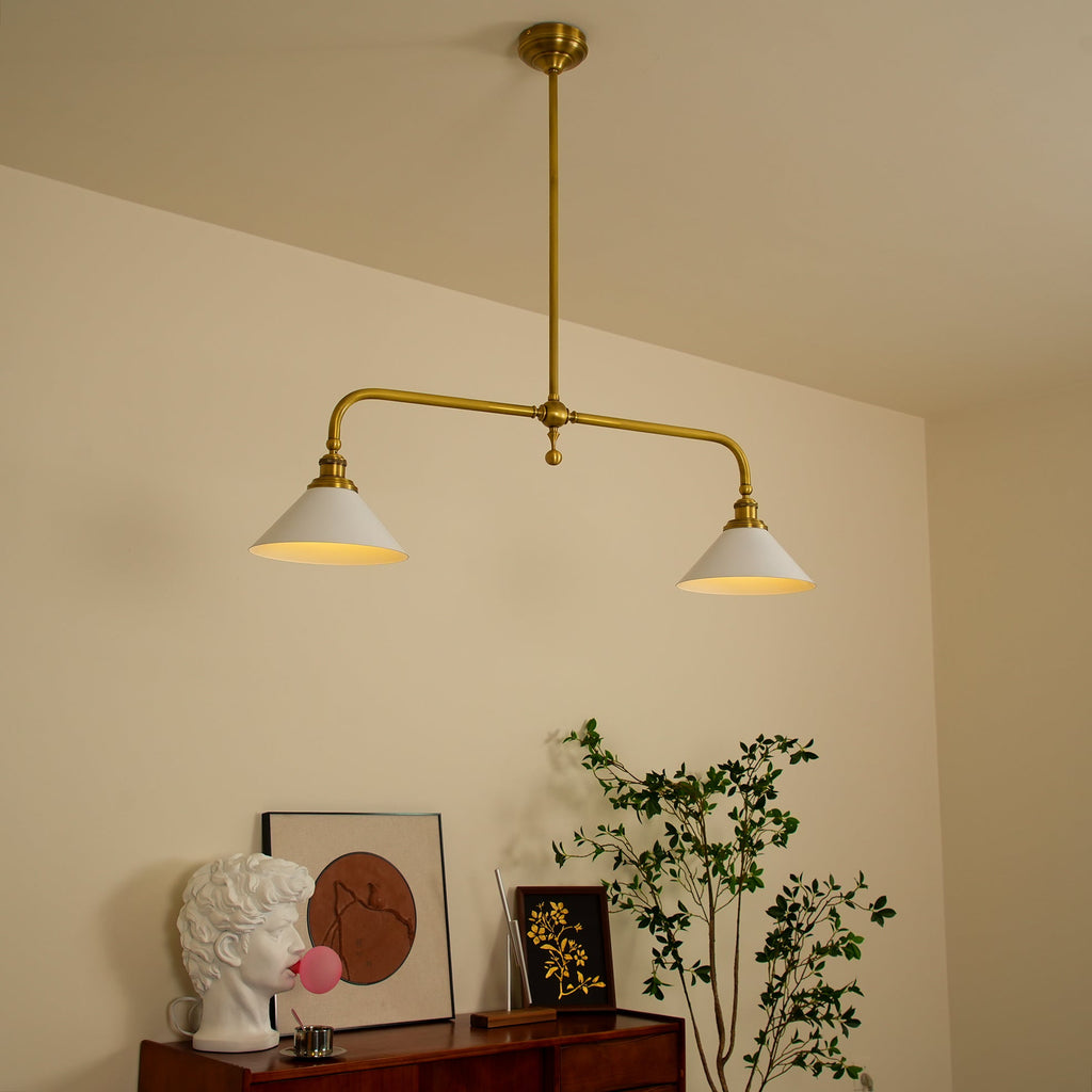 Zya Vintage Two-Head Pendant Light – product view