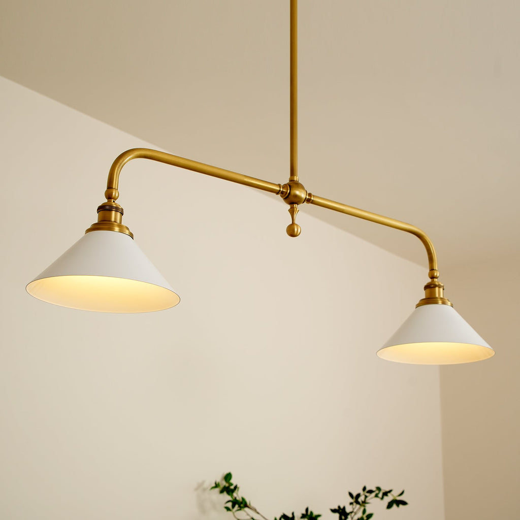 Zya Vintage Two-Head Pendant Light – product view