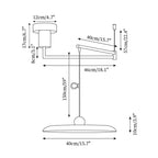 Flux Pendant Lights Morandi Adjustable Arm - Hey Lighting