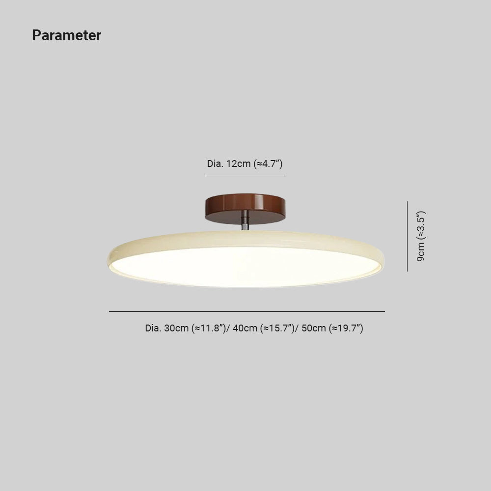 Fyne Adjustable LED Flush Ceiling Light – D30 CM – Green – Remote-control dimmable