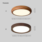 Grena Wood Grain Round Ceiling Light - Hey Lighting