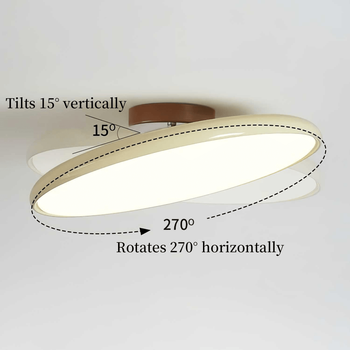 Fyne Adjustable LED Flush Ceiling Light – D30 CM – Green – Warm Light