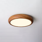Grena Wood Grain Round Ceiling Light - Hey Lighting