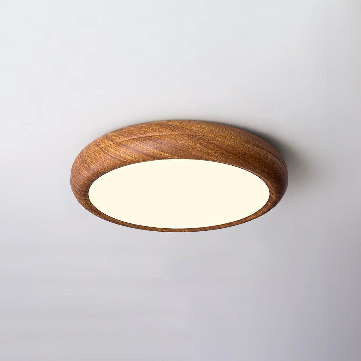Grena Wood Grain Round Ceiling Light - Hey Lighting