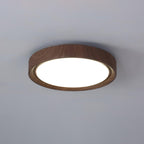 Grena Wood Grain Round Ceiling Light - Hey Lighting