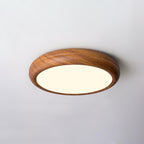 Grena Wood Grain Round Ceiling Light - Hey Lighting