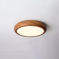 Grena Wood Grain Round Ceiling Light - Hey Lighting