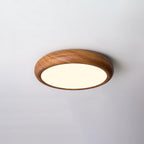 Grena Wood Grain Round Ceiling Light - Hey Lighting