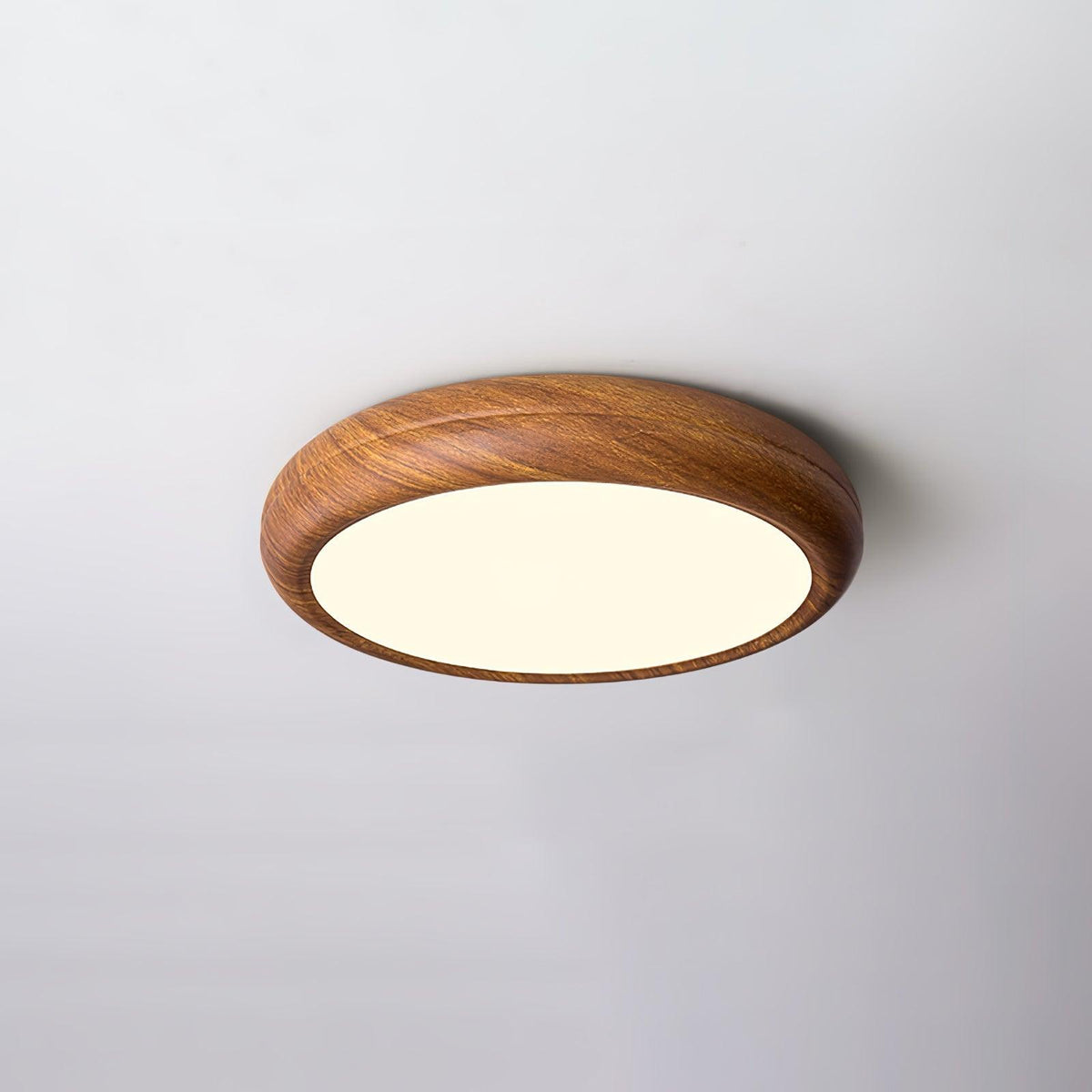 Grena Wood Grain Round Ceiling Light - Hey Lighting