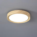 Grena Wood Grain Round Ceiling Light - Hey Lighting