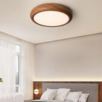 Grena Wood Grain Round Ceiling Light - Hey Lighting