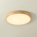 Grena Wood Grain Round Ceiling Light - Hey Lighting