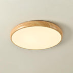 Grena Wood Grain Round Ceiling Light - Hey Lighting