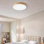 Grena Wood Grain Round Ceiling Light - Hey Lighting