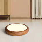 Grena Wood Grain Round Ceiling Light - Hey Lighting