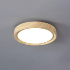 Grena Wood Grain Round Ceiling Light - Hey Lighting