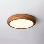 Grena Wood Grain Round Ceiling Light - Hey Lighting