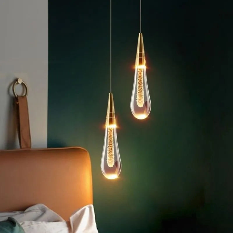Teardrop Gold Pendant Light - Hey Lighting