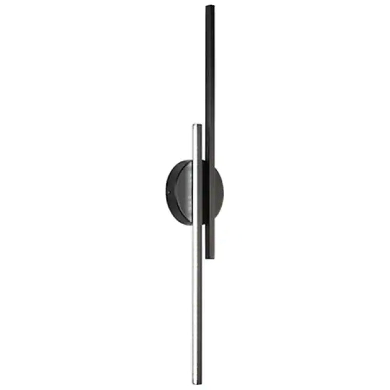 Elgo Modern Nordic Disc/Linear Metal LED Wall Lamp, Black/White - Hey Lighting