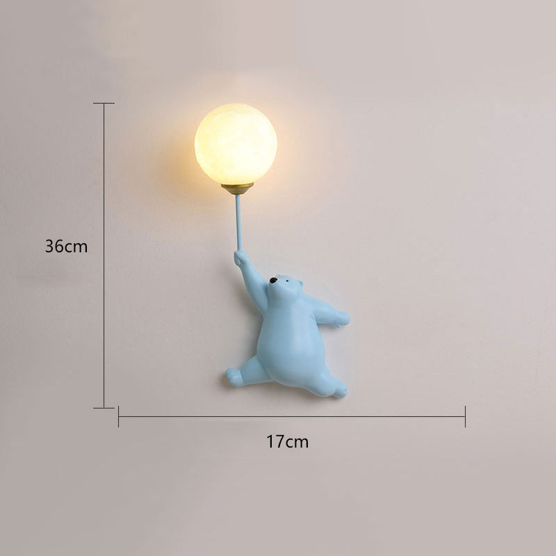 Bear Balloon Wall Reading Lamp - Hey Lighting
