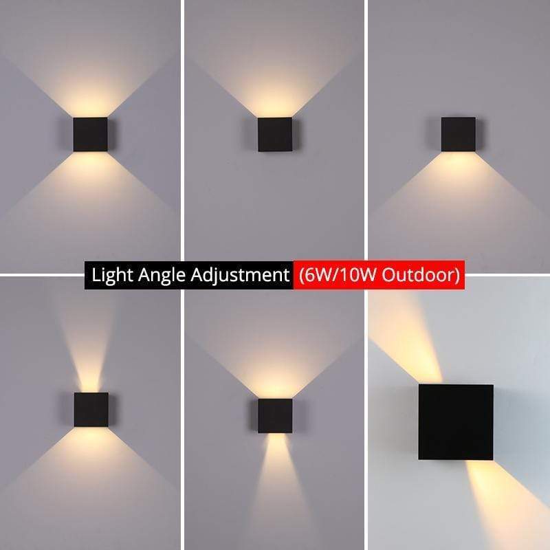 Nexu Modern Adjustable Square Outdoor Wall Lamp LED - Hey Lighting