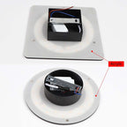 Klyne Minimalist Round/Square Outdoor Wall Lamp LED, Black/White - Hey Lighting