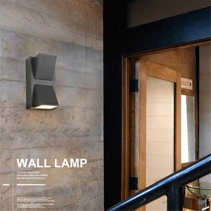 Vexto Modern Black Metal LED Outdoor Wall Lamp - Hey Lighting
