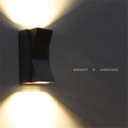 Vexto Modern Black Metal LED Outdoor Wall Lamp - Hey Lighting