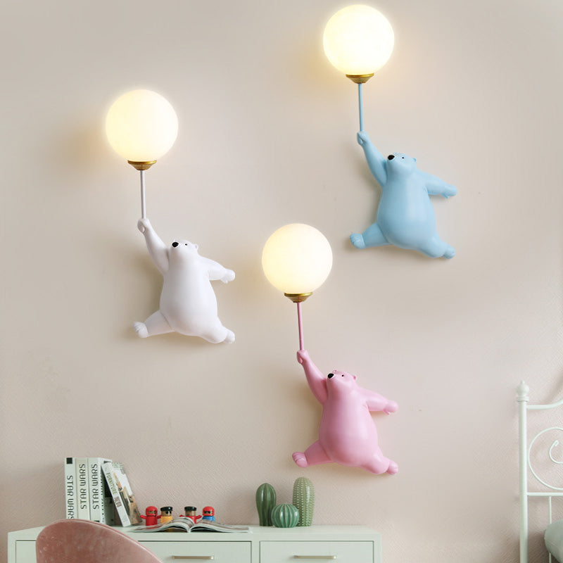 Bear Balloon Wall Reading Lamp - Hey Lighting