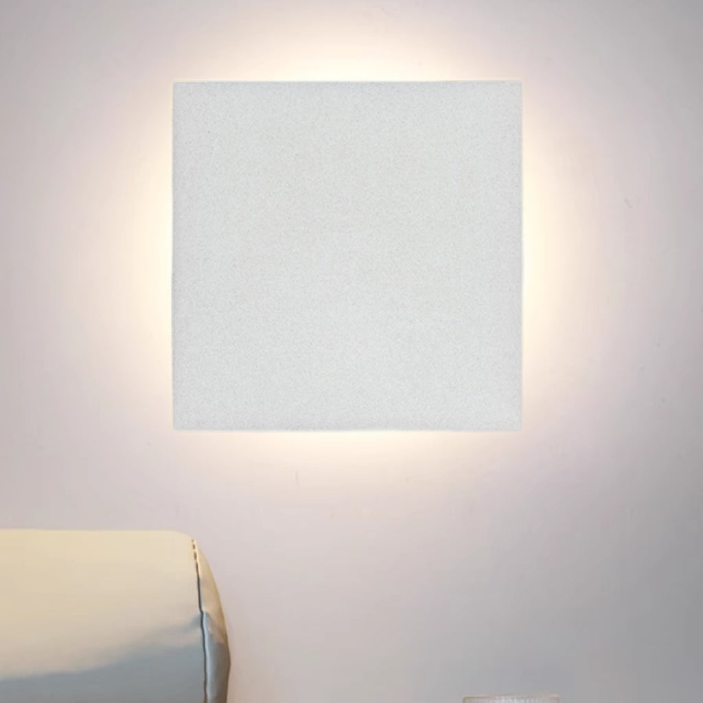 Klyne Minimalist Round/Square Outdoor Wall Lamp LED, Black/White - Hey Lighting